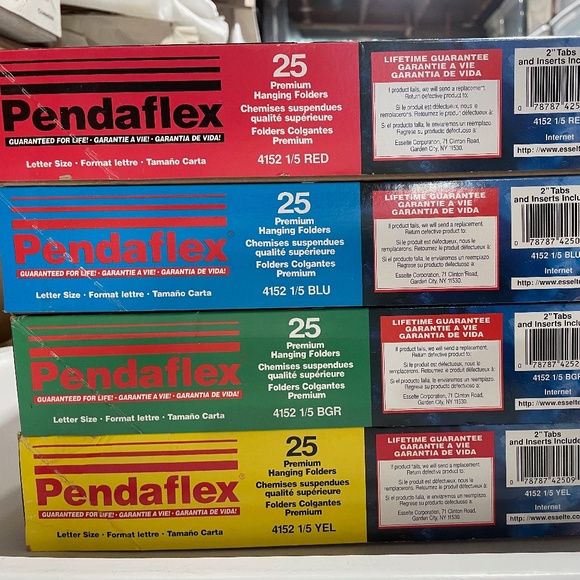 Four Boxes of New Pendaflex Hanging File Folders